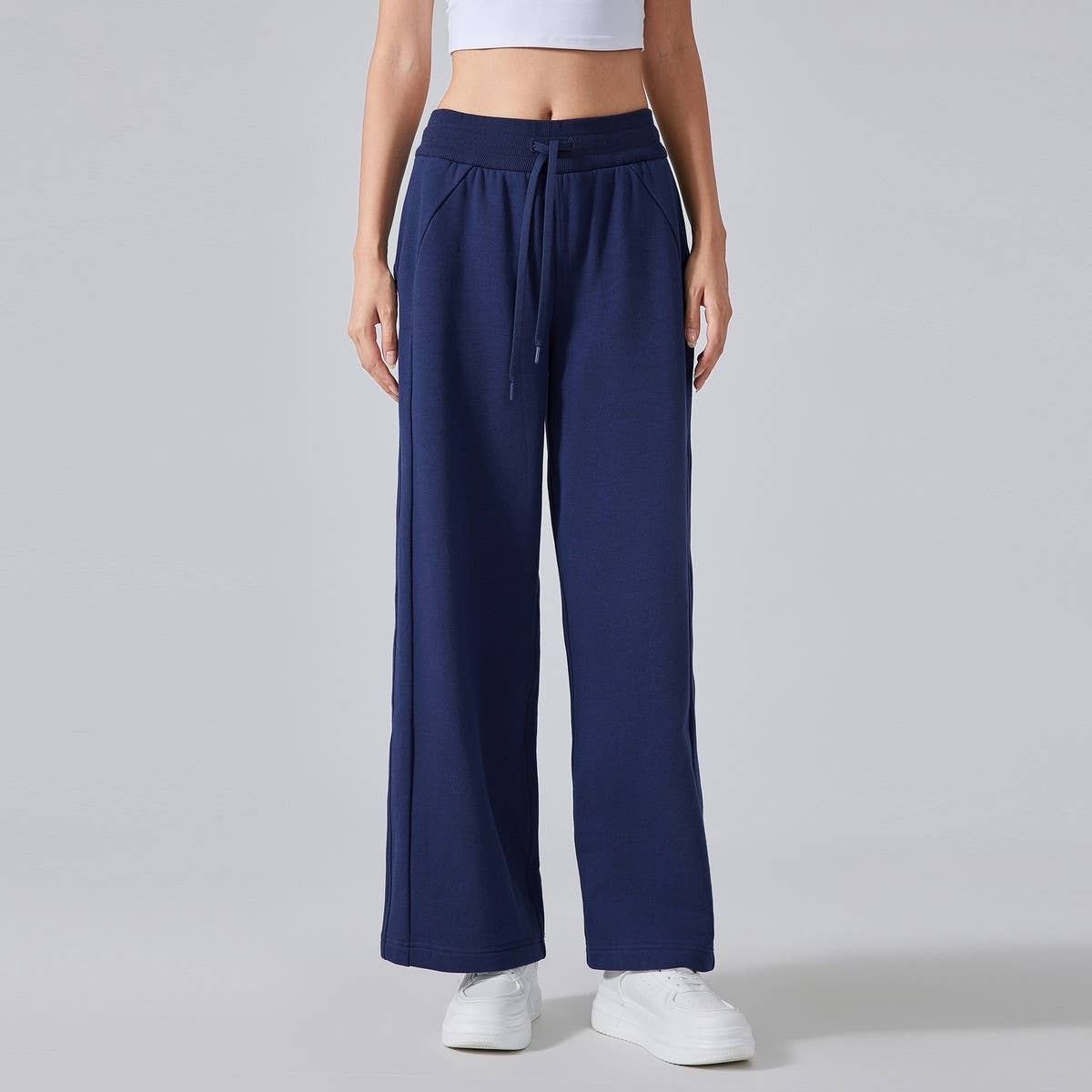 Women's High Waist Wide-Leg Sweatpants