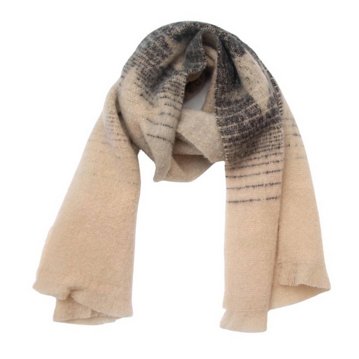 Star Gradient Scarf ??Jacquard Winter Wrap_CWASC0859