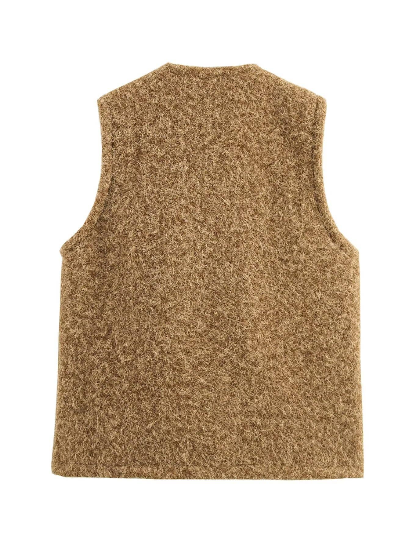 FASHION CASUAL LOOSE LACE-UP SLEEVELESS WAISTCOAT