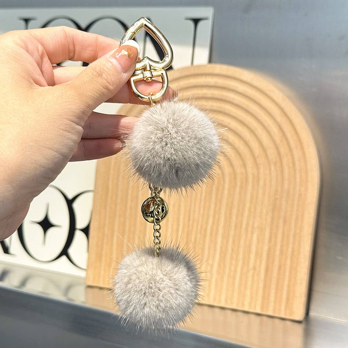 CUTE FUR BALL PENDANT BAG ORNAMENT CAR KEYCHAIN