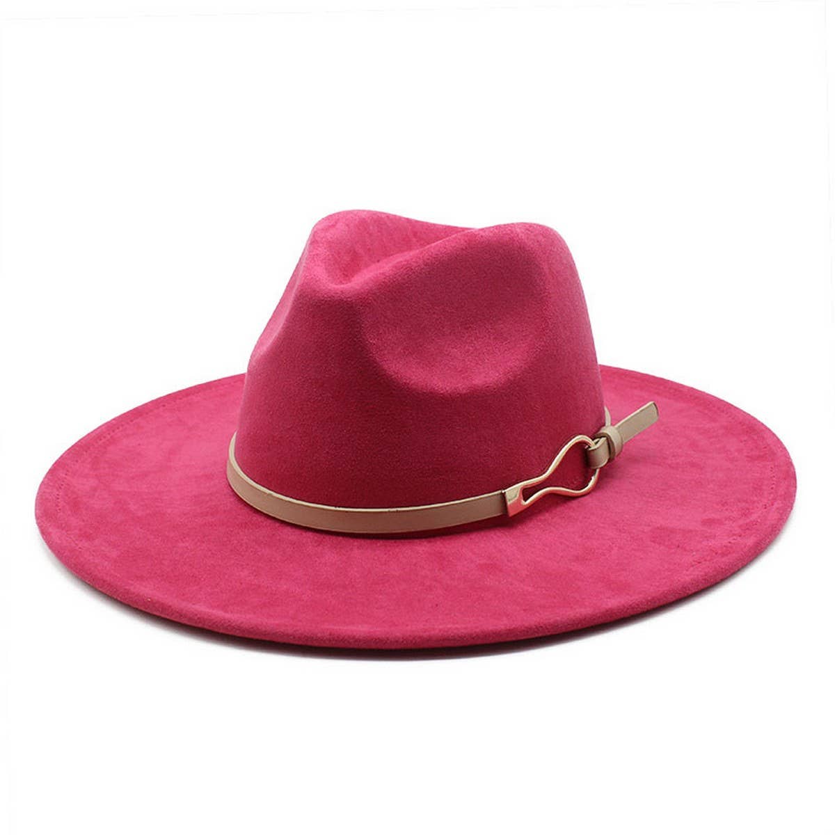 GOURD BUCKLE BELT SUEDE HAT KNIGHT HAT SUN HAT_CWAH2523