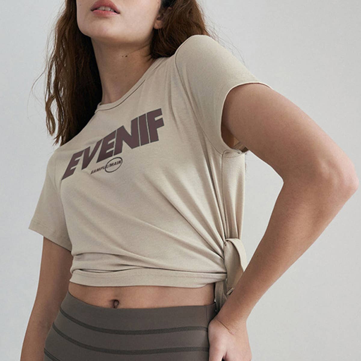 SPLIT PRINT PILATES BLOUSE