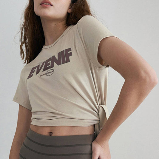 SPLIT PRINT PILATES BLOUSE