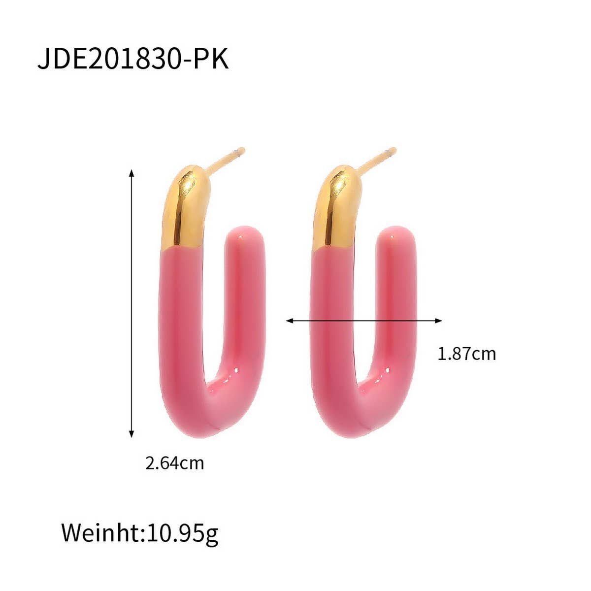 MACARON COLOR U-SHAPED VERSATILE EARRINGS