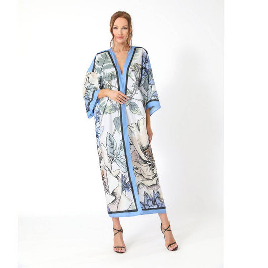 Boho Print Kimono Beach Cover-Up Cardigan_CWMM6309