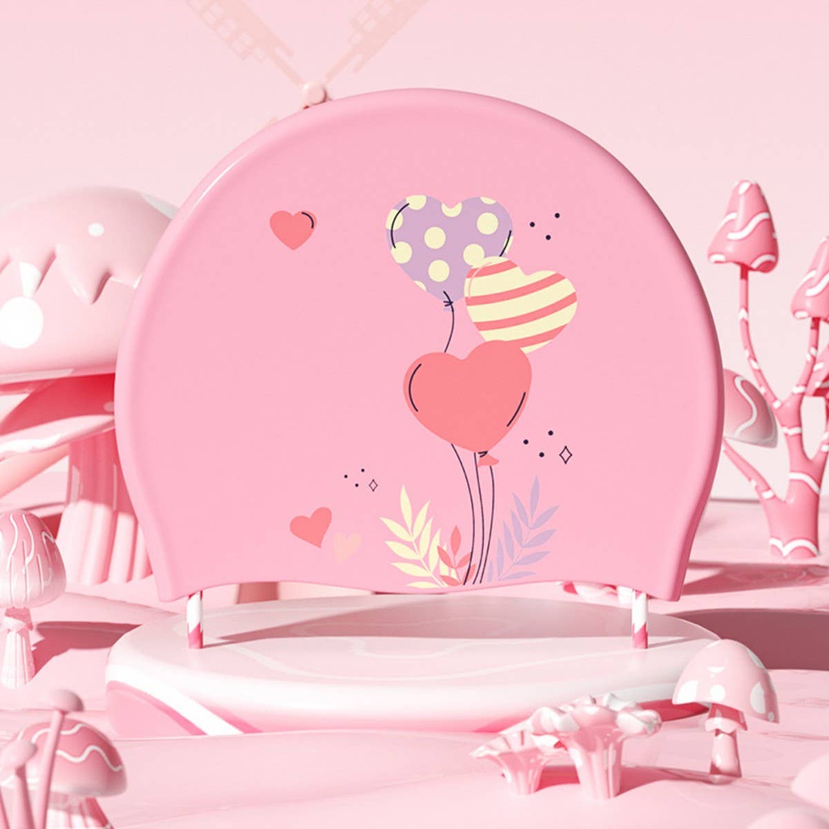 Kids Swim Cap Cartoon Cute Waterproof Silicone Hat