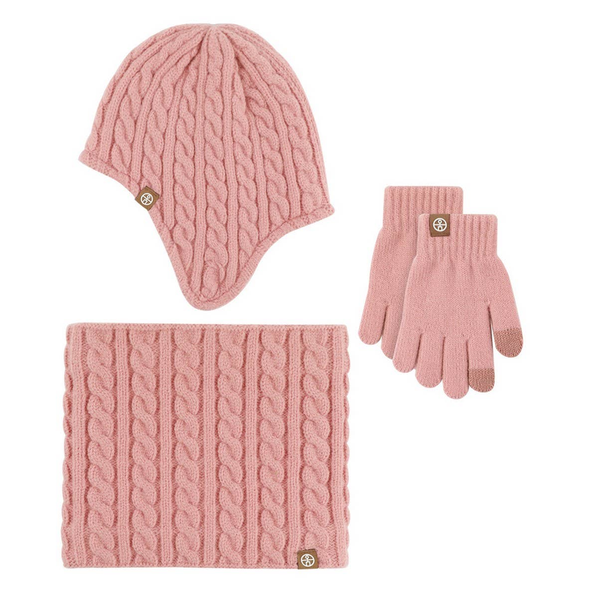 CHILDREN'S WINTER SCARF WARM THREE-PIECE SET
