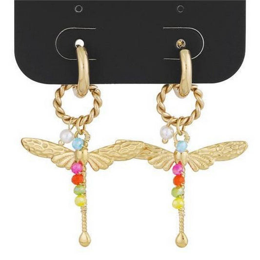Colorful Temperament Fashion Dragonfly Earrings