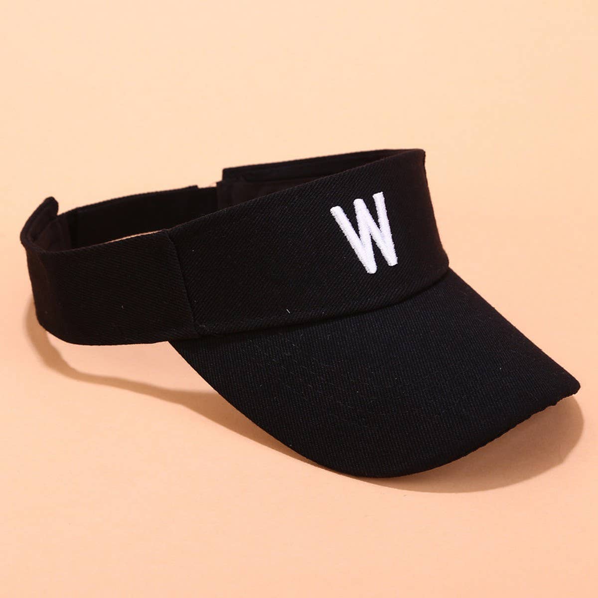 Embroidered Letter Visor Hat - Summer Sunshade Cap_CWAH3284