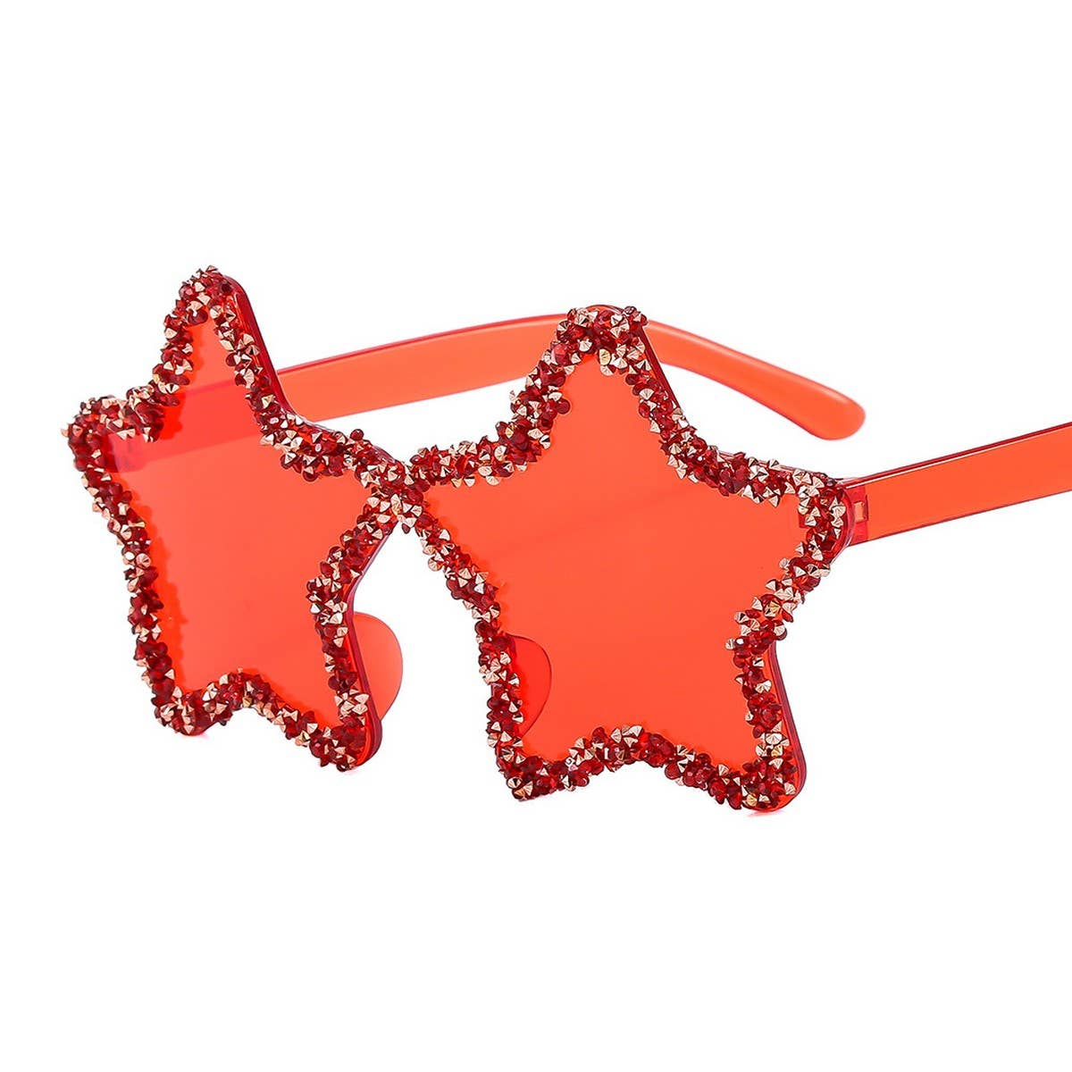 FRAMELESS HAND-PAINTED DIAMOND STAR SUNGLASSES