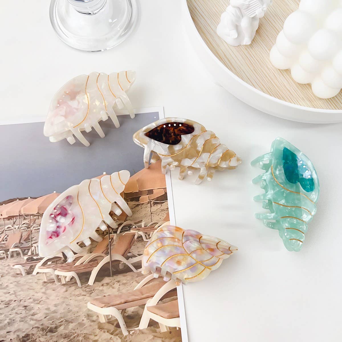 SMALL FRESH CONCH PERSONALITY FUN CUTE HAIRPIN_CWAHA1502