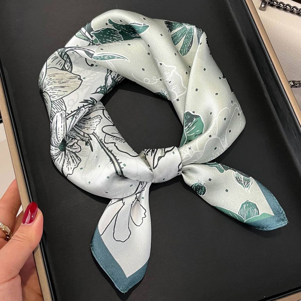 Silk Square Scarf for Women ? Spring & Fall Gift