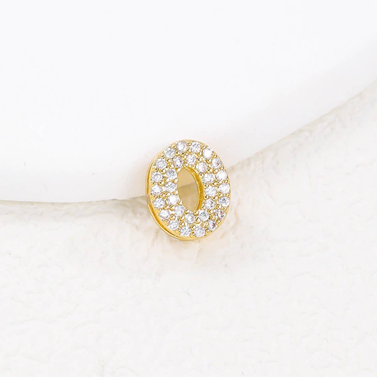 Tiny Zirconia Pendant 26 Letters Necklace