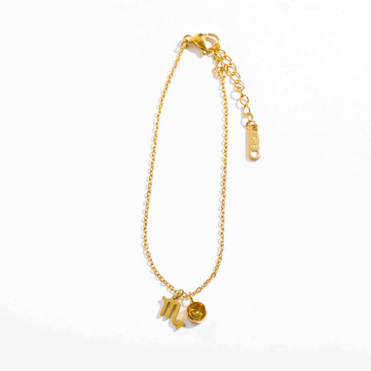 12 ZODIAC SIGNS ZIRCON HOROSCOPE RUNE BRACELET_CWAJE1611