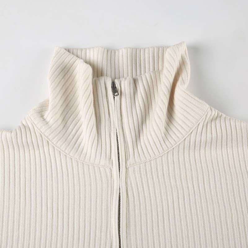 LAPEL PIT STRIP SWEATSHIRT PANTS TWO-PIECE SET