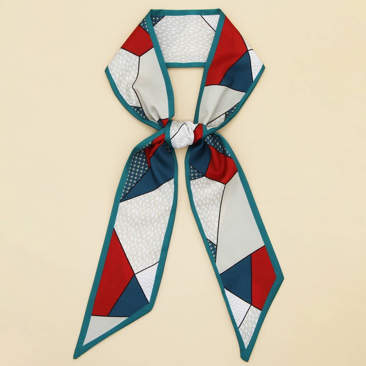 Floral Letter Twilly Scarf for Hair & Bag Accessor