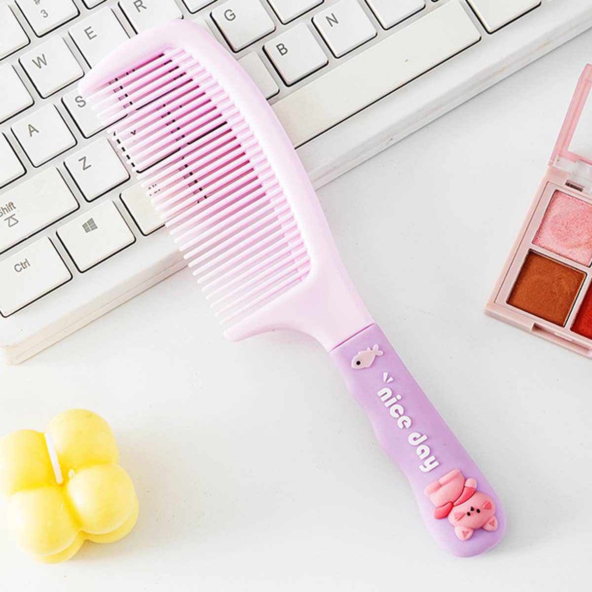 HOME SILICONE HANDLE CUTE CARTOON COMB