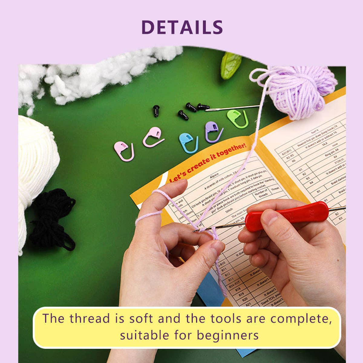 DIY HAND KNITTED DOLL ALPACA MATERIAL KIT