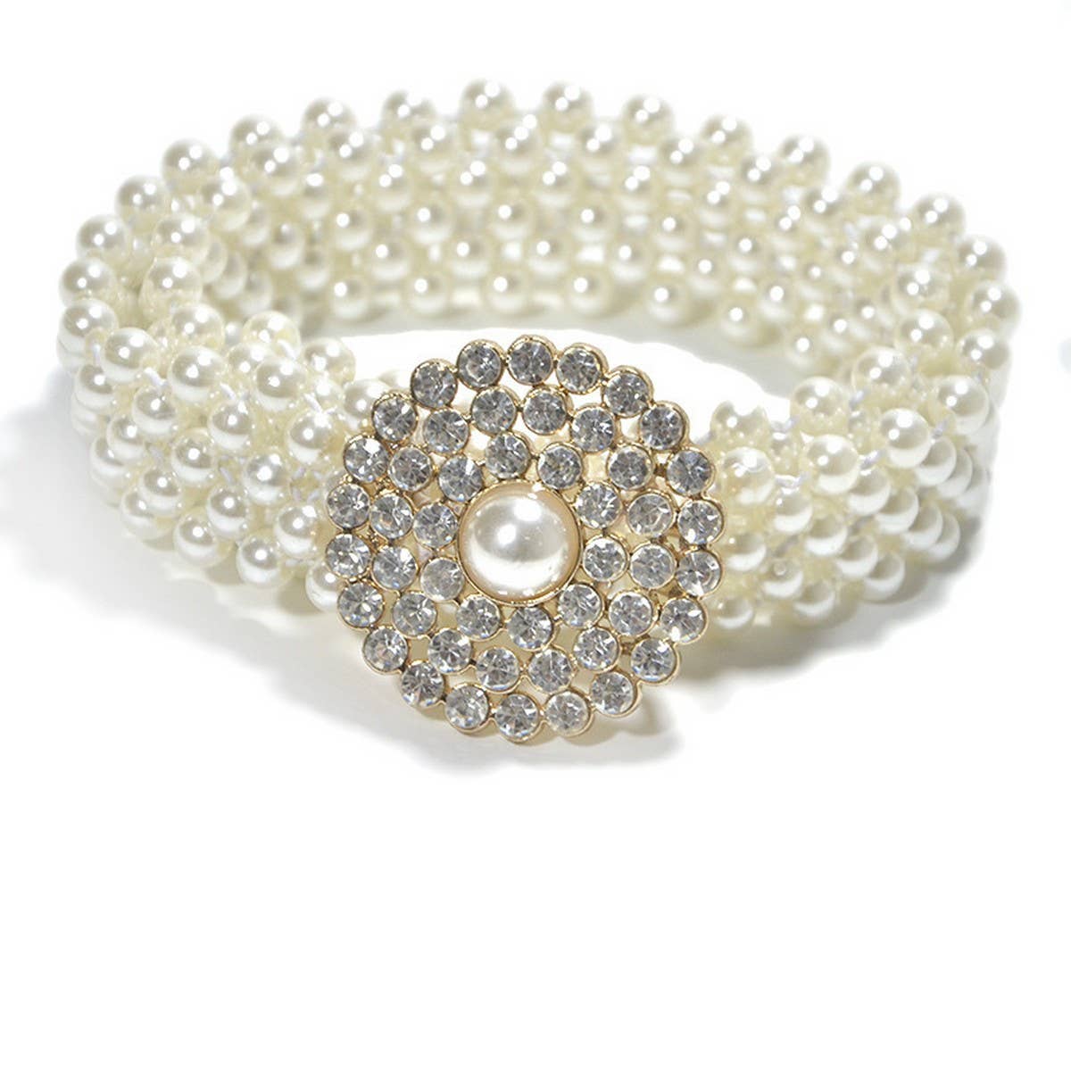 WOMEN'S STRETCH PEARL ELASTIC WAIST CHAIN_CWABE0522