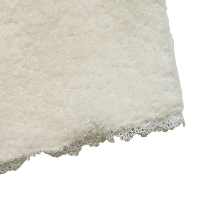 Lace lace patchwork single-breasted cardigan