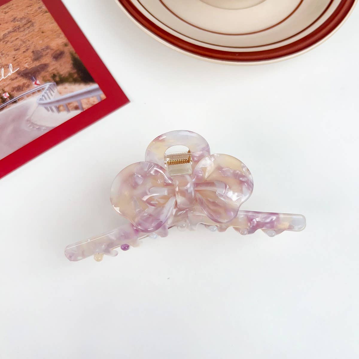 AESTHETIC AND HIGH-END SWEET BOW HAIRPIN_CWAHA1587