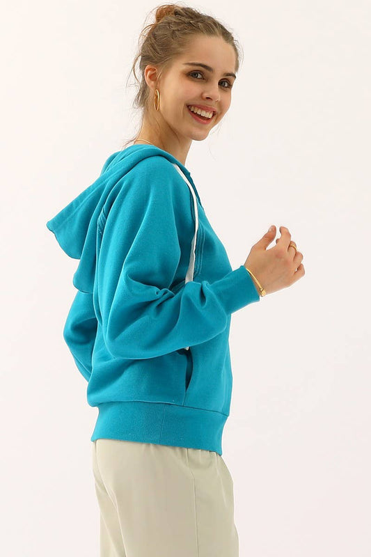 CWOHOL411_HOODIE SWEATSHIRT DRAWSTRING WITH FRONT POCKETS