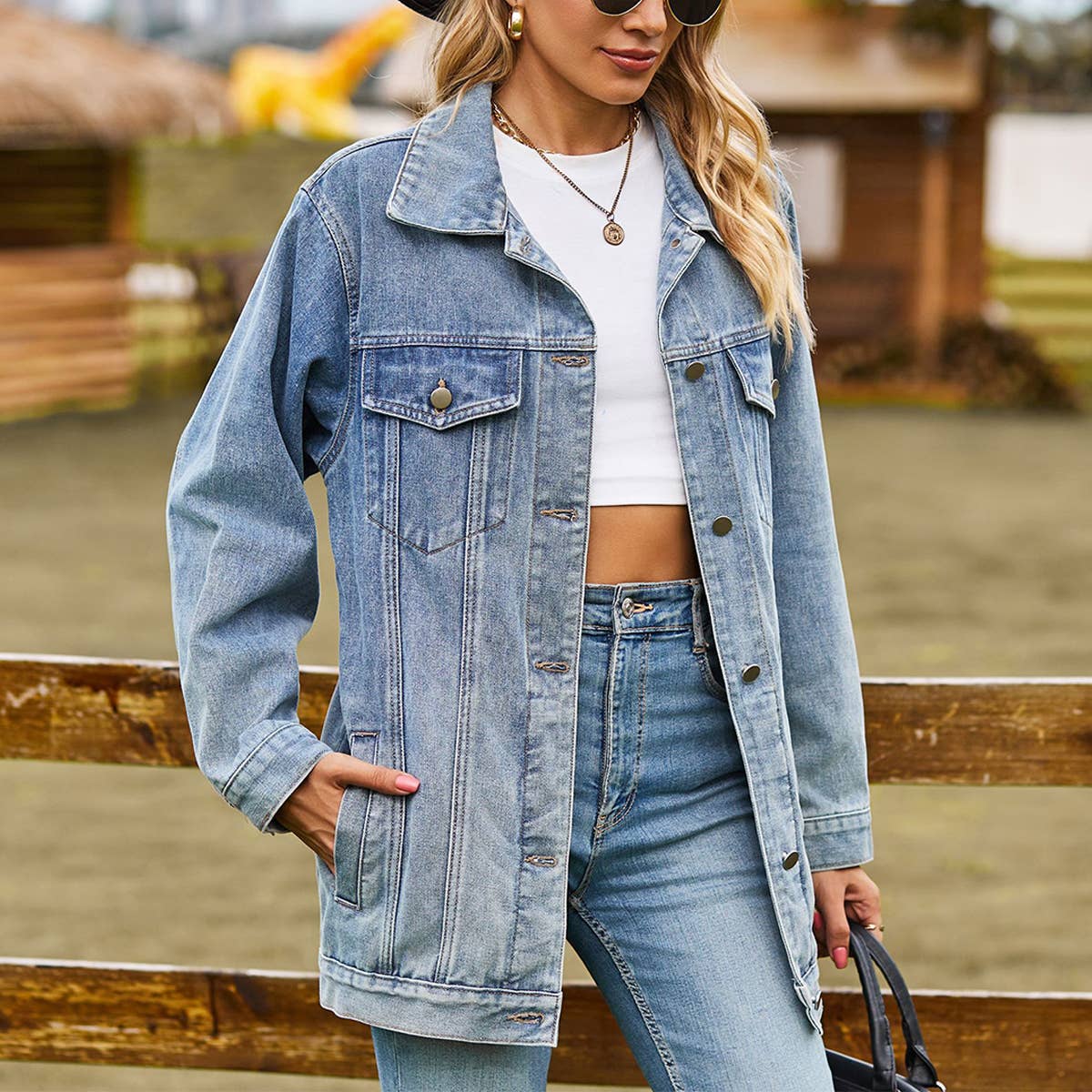 Women??¢s Retro Casual Oversized Jean Jacket_CWOCO1191