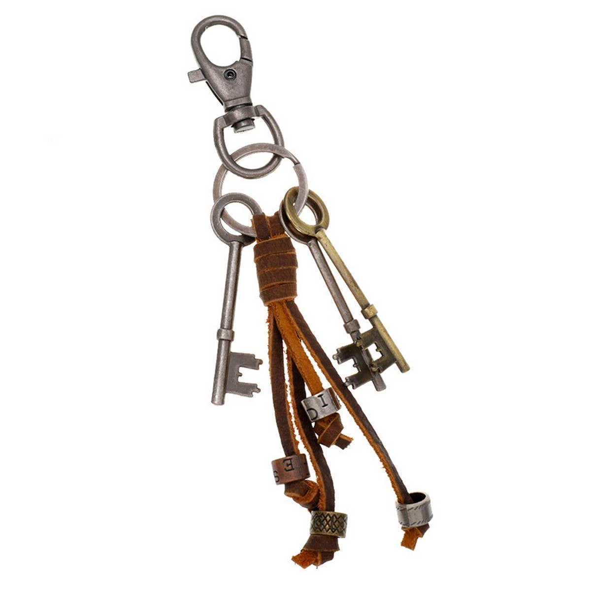 VINTAGE STYLE LONG TASSEL LEATHER KEYCHAIN