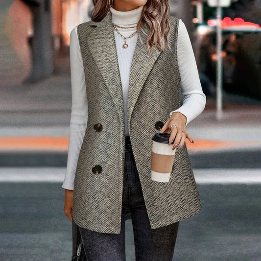 SLEEVELESS VEST KNITTED FASHION SUIT HIGH SENSE