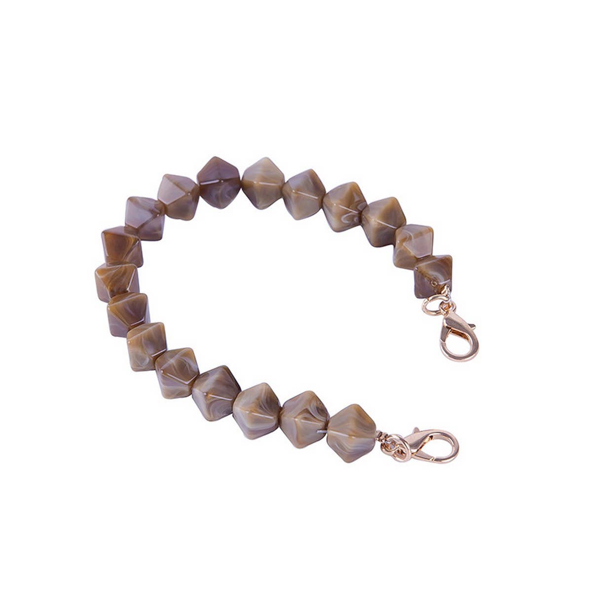 Colorful Acrylic Irregular Bead Bag Chain 11.81in