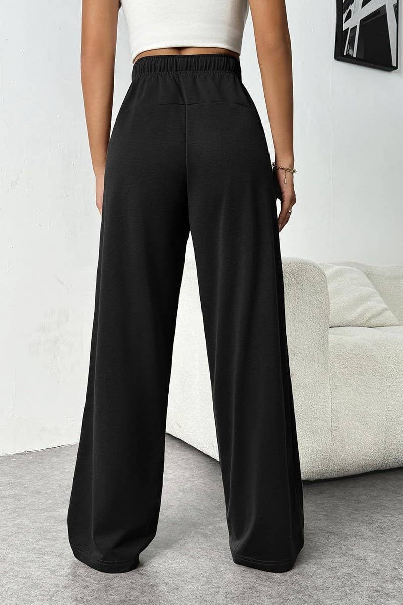 CWBLP01040_HIGH WAIST WIDE LEG DRAWSTRING SWEATPANTS