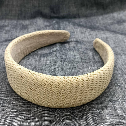 New Wide Raffia Padded High Crown Hairband_CWAHA6332