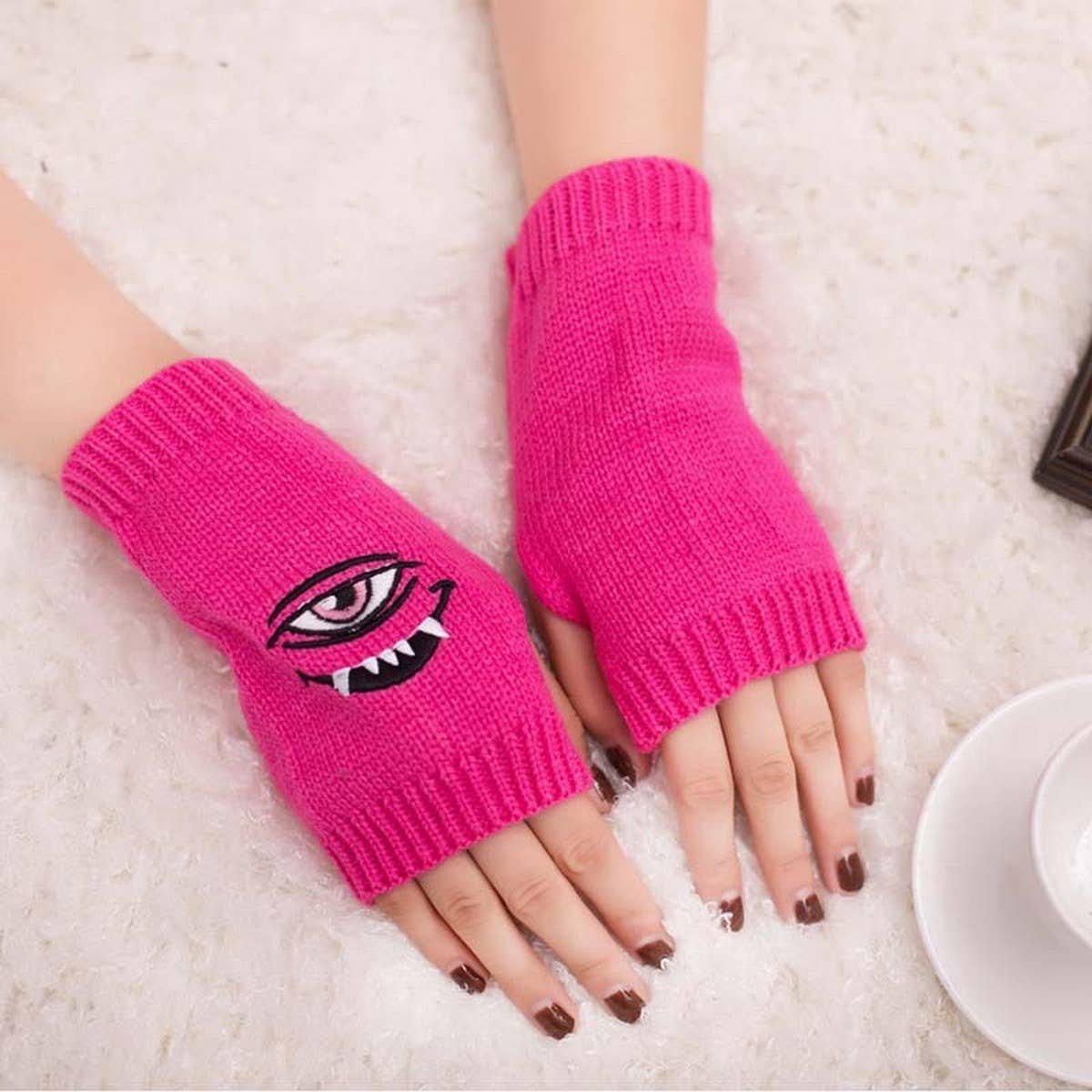 CWAG00533_HARAJUKU KNIT FINGERLESS GLOVES