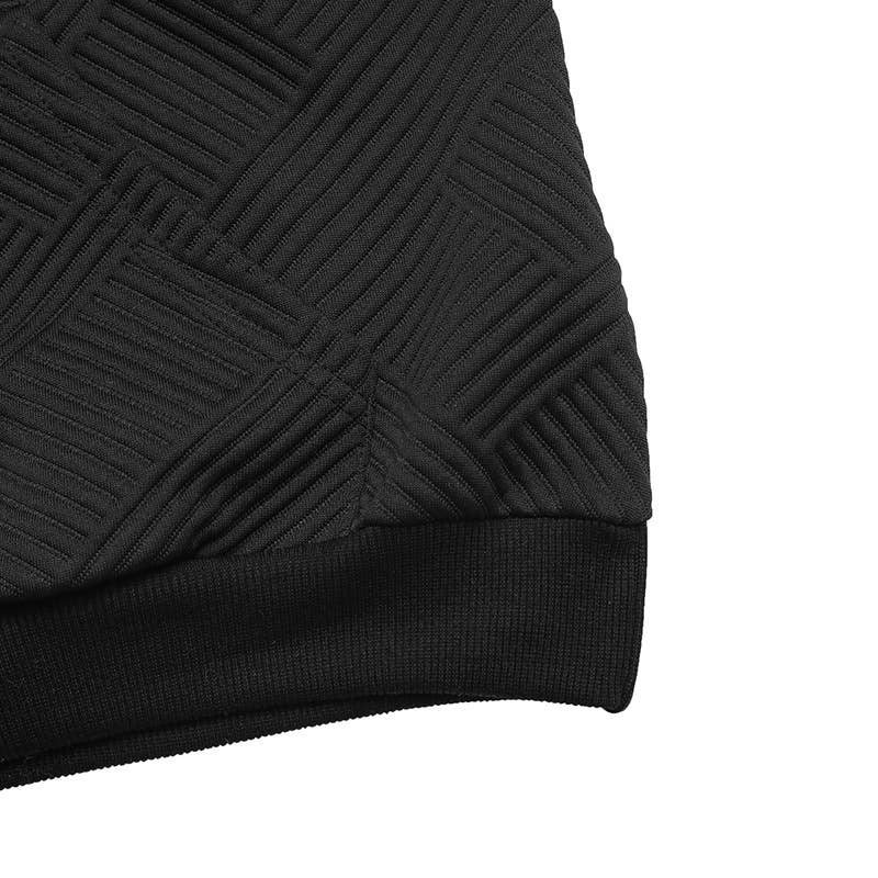 Semi-high collar, leopard print sweatshirt