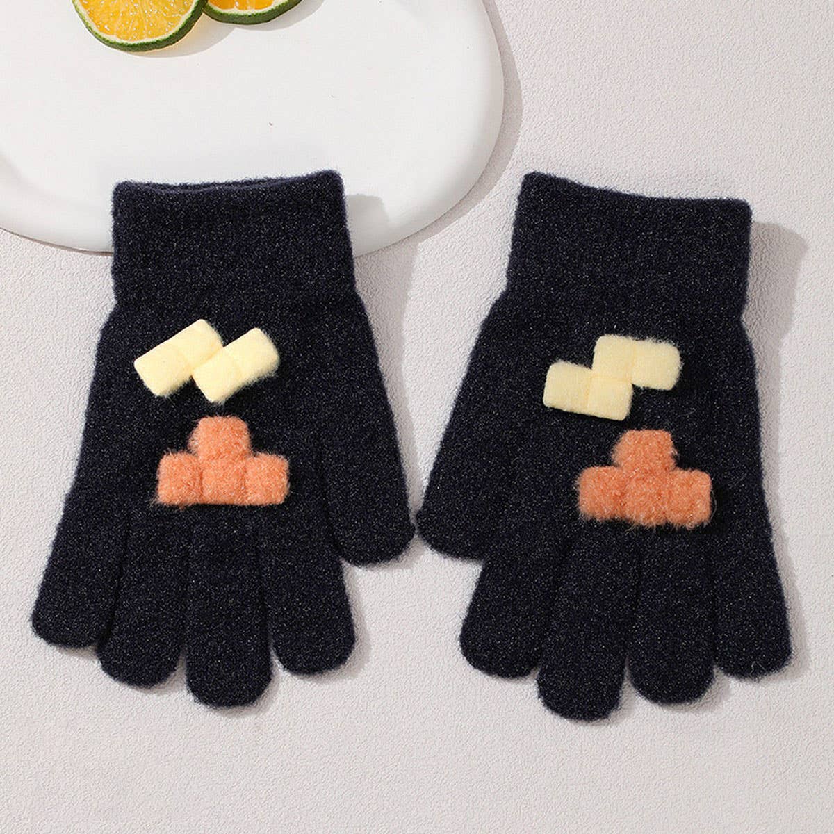 CWAG00583_KIDS WINTER KNIT THICK WARM GLOVES