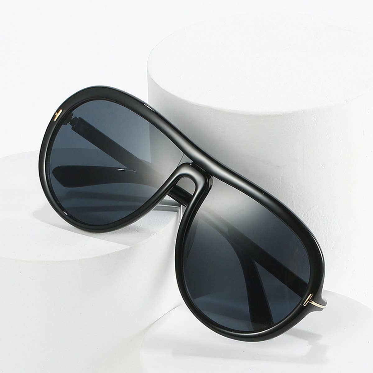 T-SHAPED SUNGLASSES RETRO LARGE FRAME SUNGLASSES