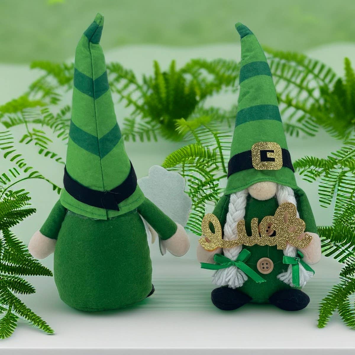 ST. PATRICK'S DAY FACELESS DOLL RUDOLPH ORNAMENT_CWMM3454