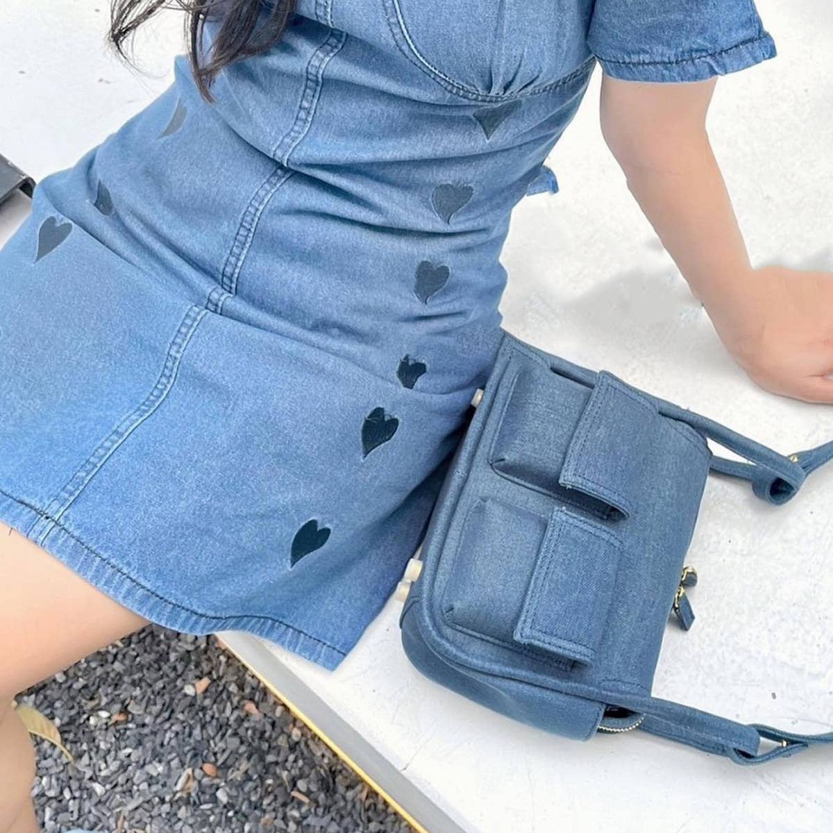 DENIM CROSSBODY BAG 2024 NEW CANVAS SHOULDER BAG_CWAB1930