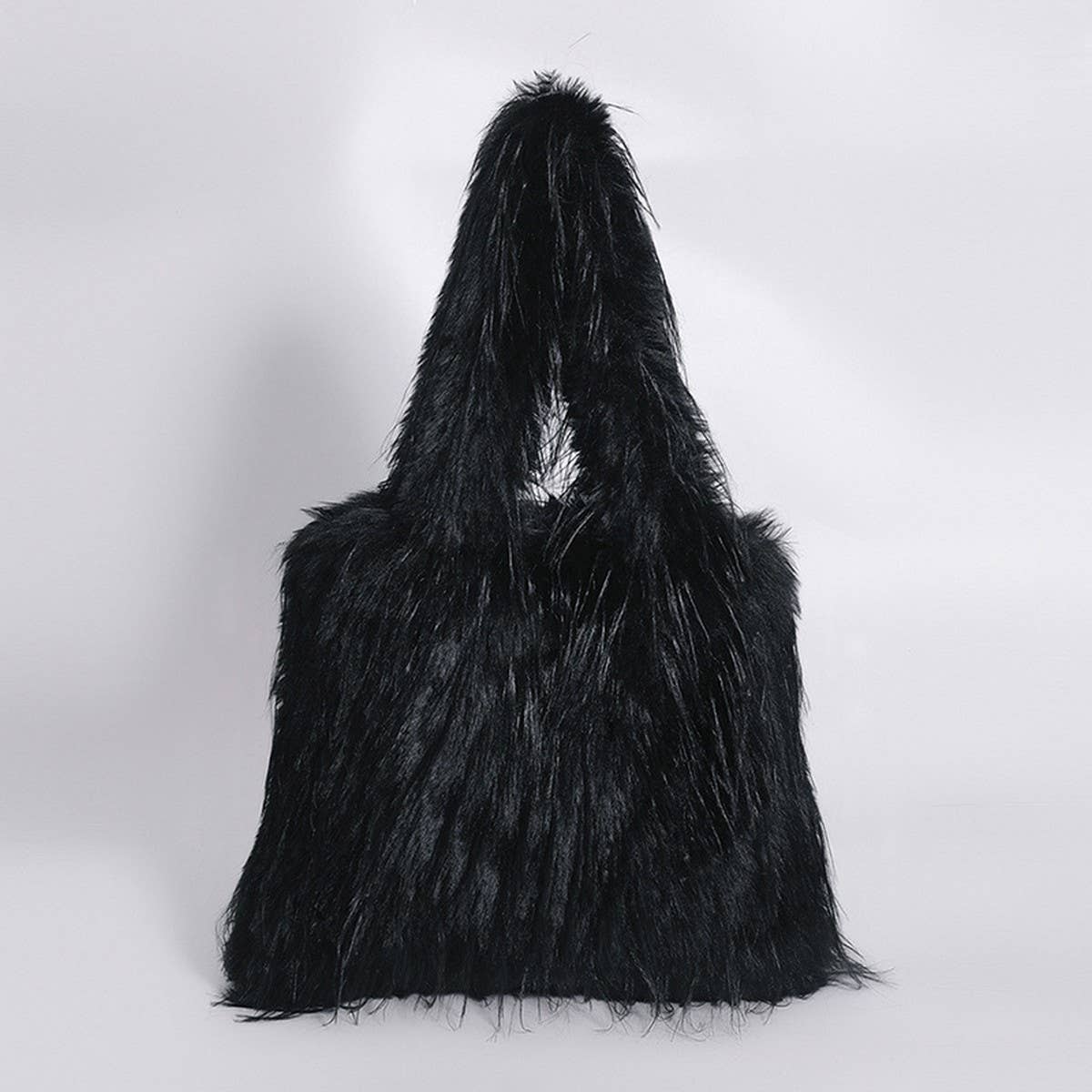 Fluffy Fur Tote Handbag Women Chic Shoulder Bag_CUAB00565