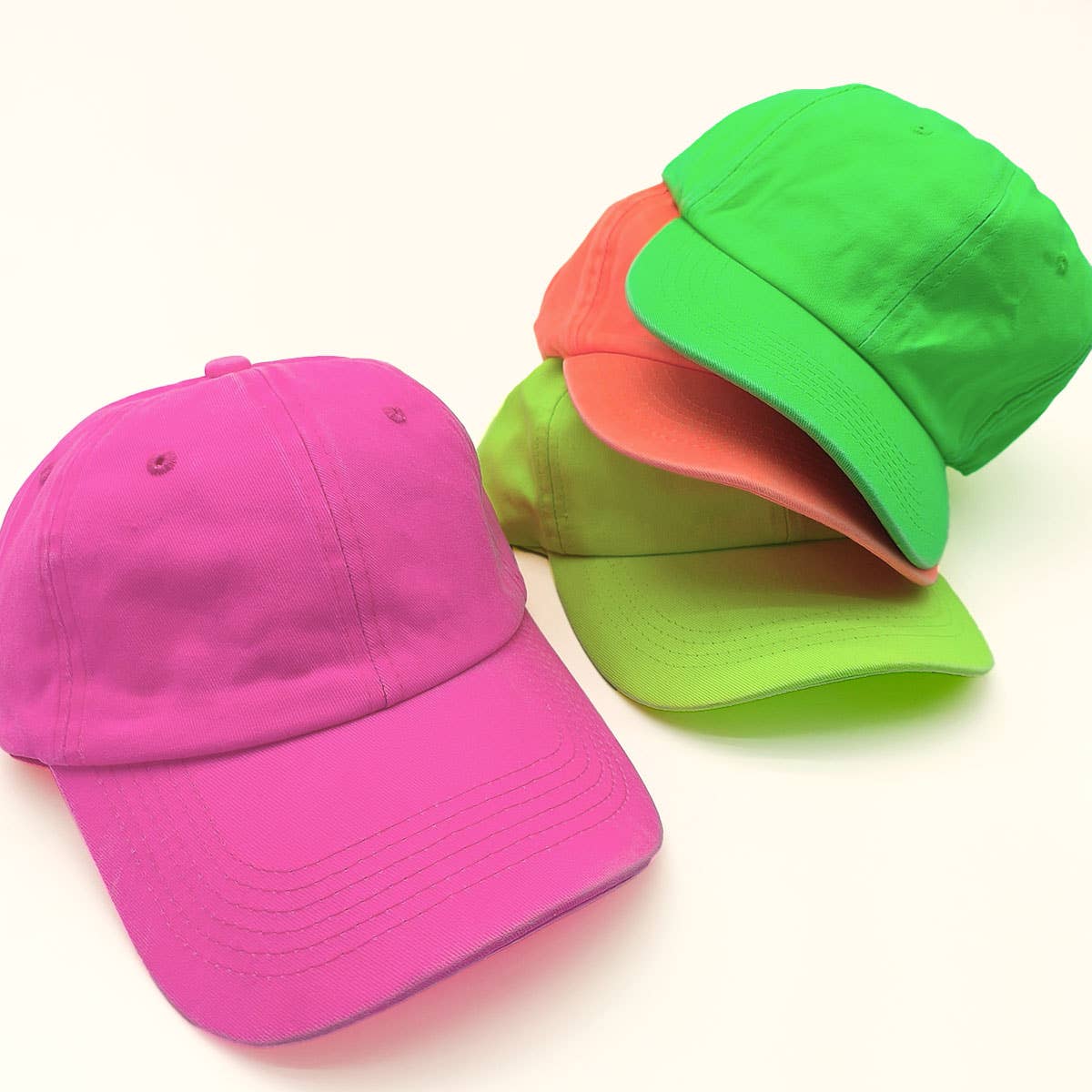 Parent-Child Neon Baseball Cap - Soft Brim Sun Hat CWAH1222