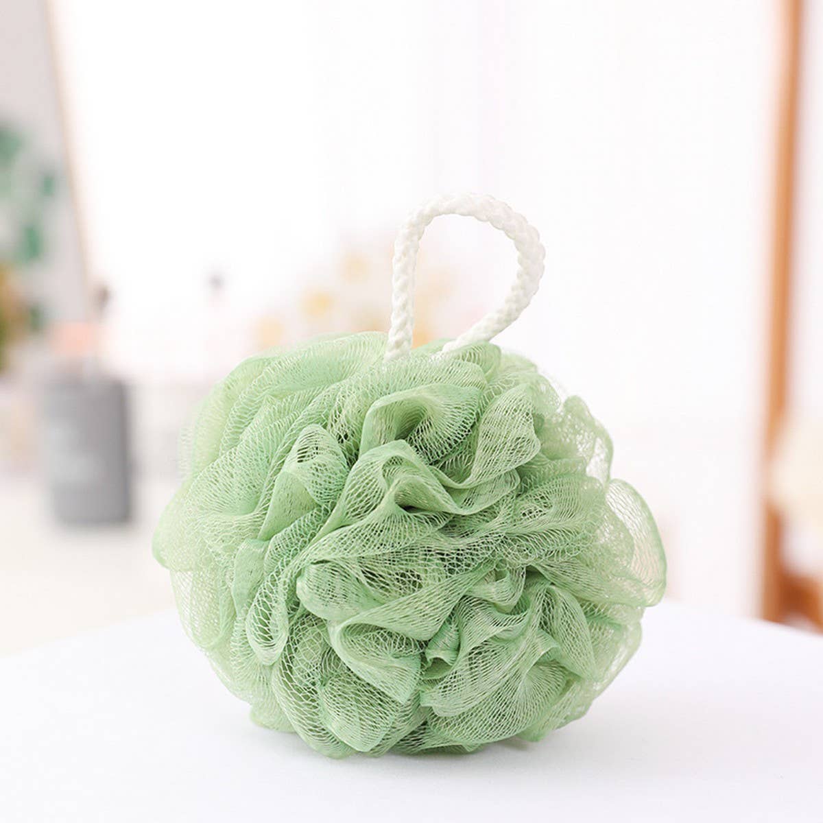 BATH POUF COLORFUL BATH FLOWER BALL_CWMM3382