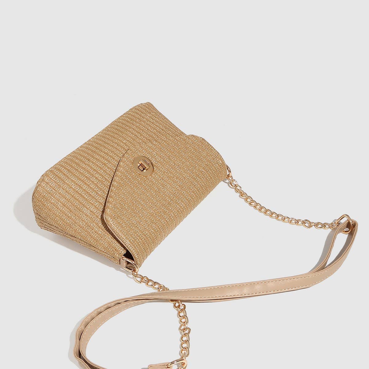 Small Tweed-Style Straw Crossbody Bag_CWAB5703