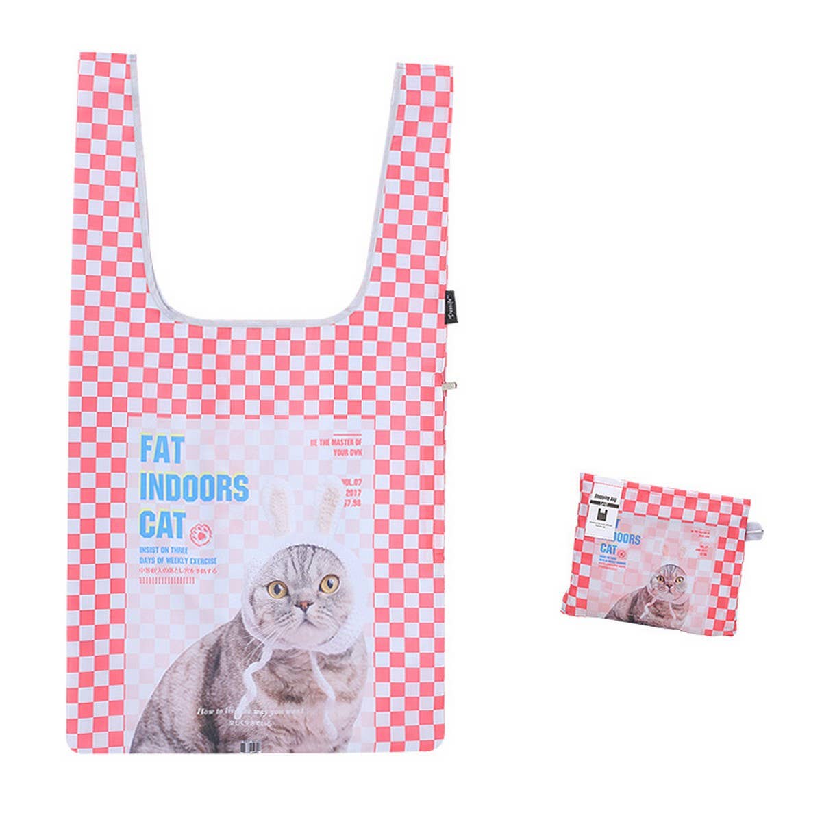 FOLDING DOUBLE SHOPPING BAG LARGE HANDBAG_CWAB1818