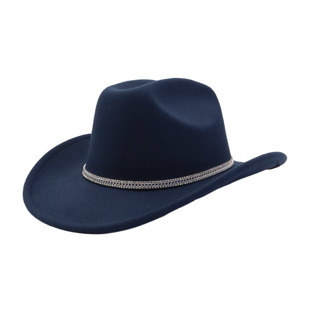 Western Wool Cowboy Fedora Hat for Couples_CWAH04397