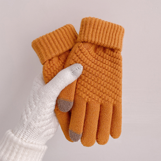 Self-Heating Knit Gloves ? Cute & Warm Design_CWAG0198