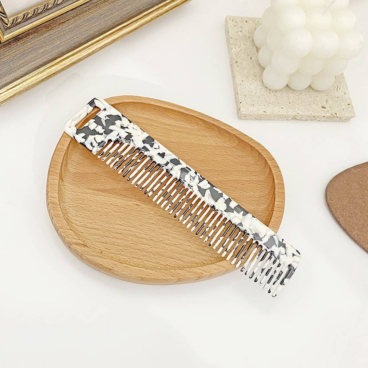 Retro Acetate Hair Comb for Styling & Makeup_CWMM6429