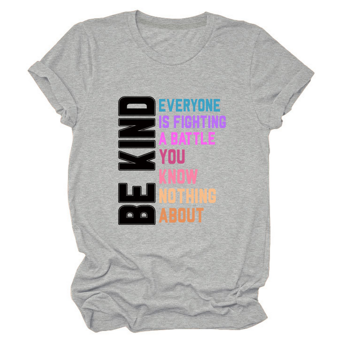 Trendy Women¡¯s Tee with Kindness Slogan