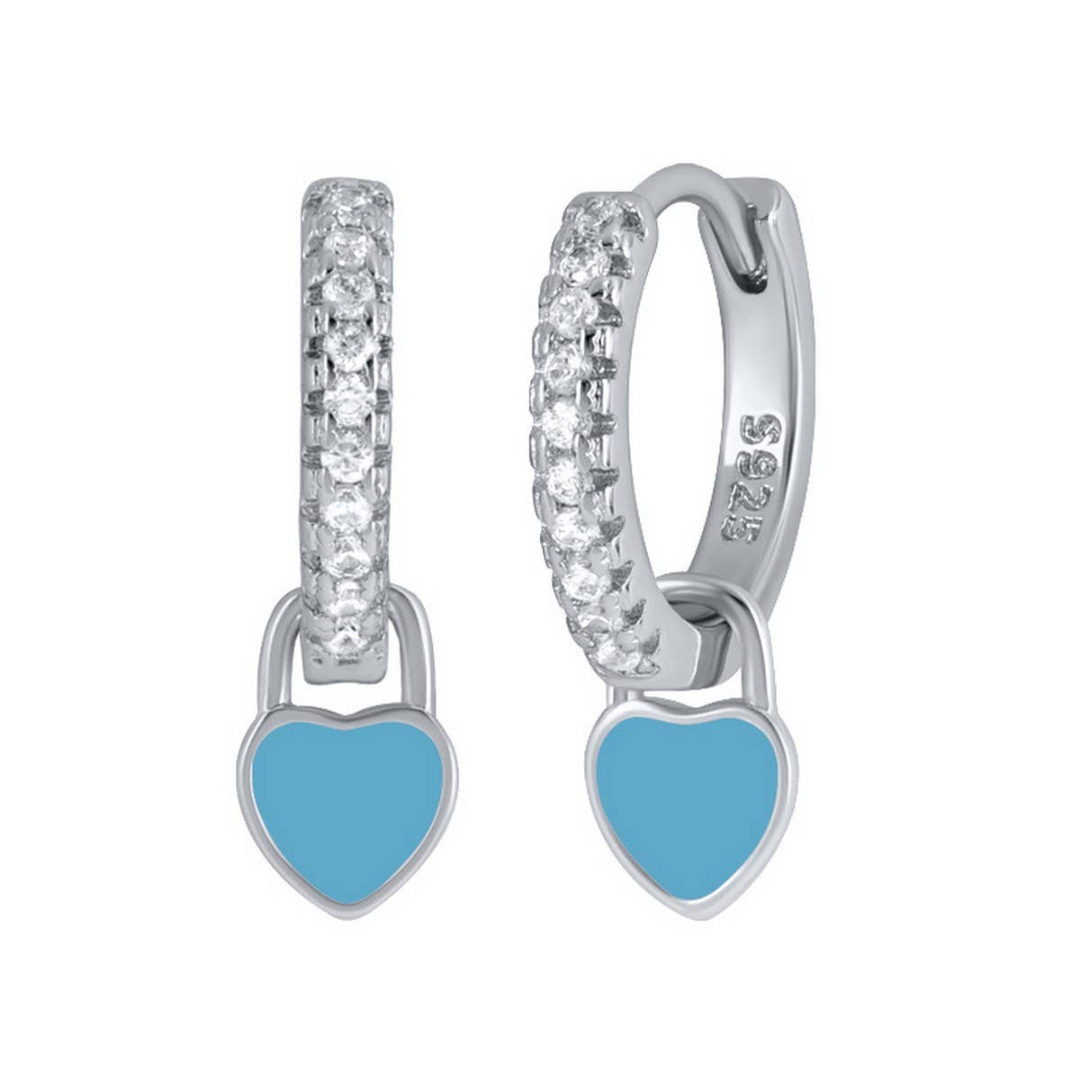 NEW SIMPLE MULTI-COLOR LOVE GEOMETRIC EARRINGS