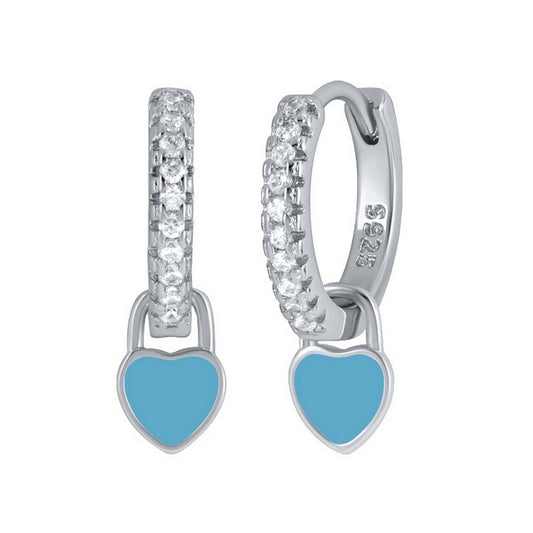 NEW SIMPLE MULTI-COLOR LOVE GEOMETRIC EARRINGS