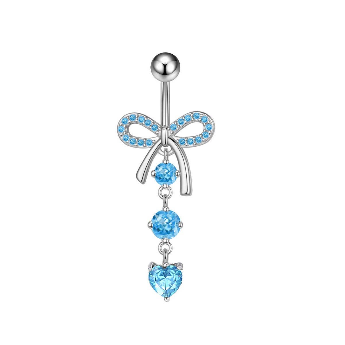 Bow Knot CZ Belly Ring ??Minimalist Bestseller_CWMM9197